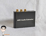Konverter HDMI ARC TV ke speaker aktif analog