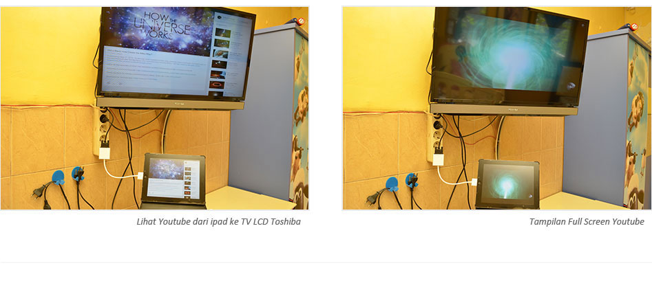 Hasil adaptor apple 30 pin to vga ipad 2