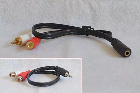 Kabel Aux to RCA male female
