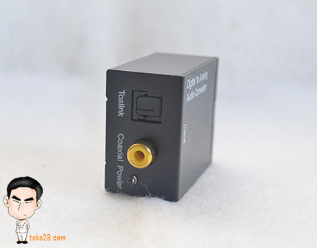 Konverter kabel audio optik ke RCA/AV