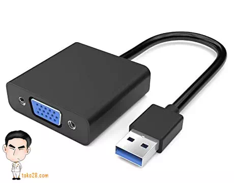 Konverter USB ke VGA external