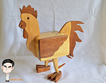 Celengan kayu model ayam