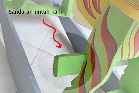 Mainan anak kuda-kudaan kayu