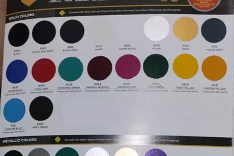 Katalog warna Diton Solid Color