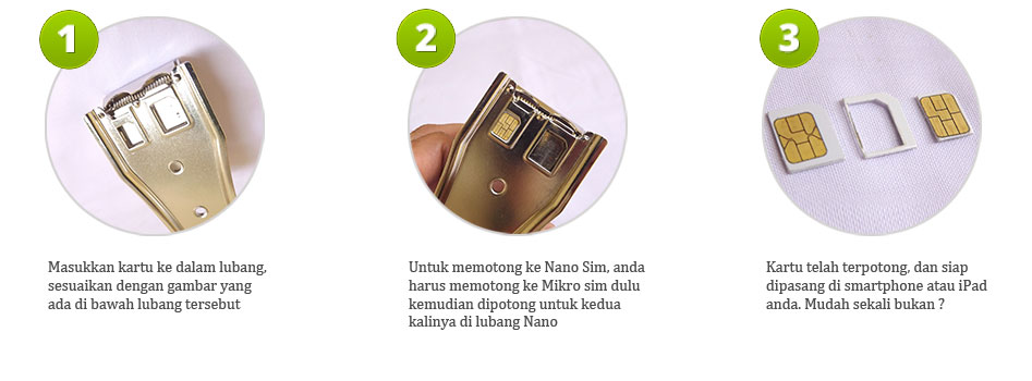 Cara memotong kartu menggunakan Nossy Sim Cutter 2 in 1
